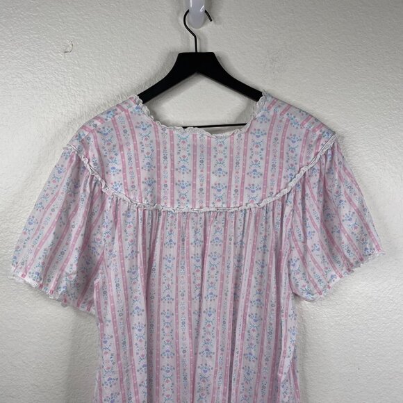 Lanz of Salzburg Nightgown Long Women's Pink Sz 2X Lawn Cottage Core Prarie - Picture 7 of 10